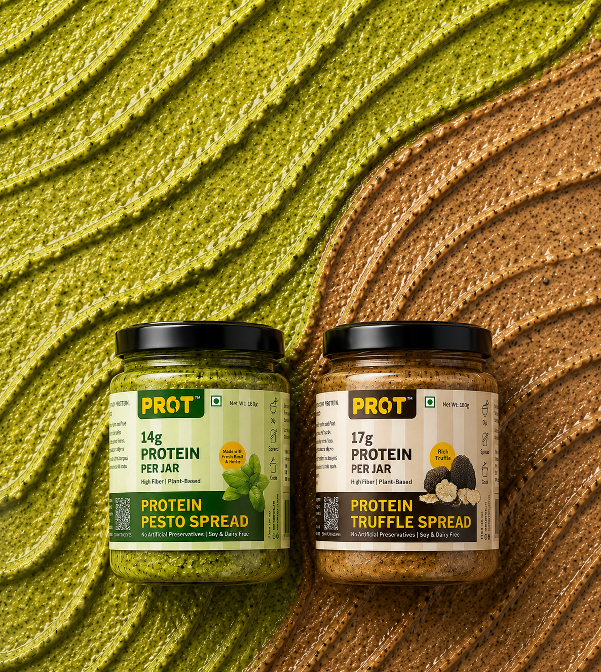 High Protein Pesto & Truffle Spread Combo
