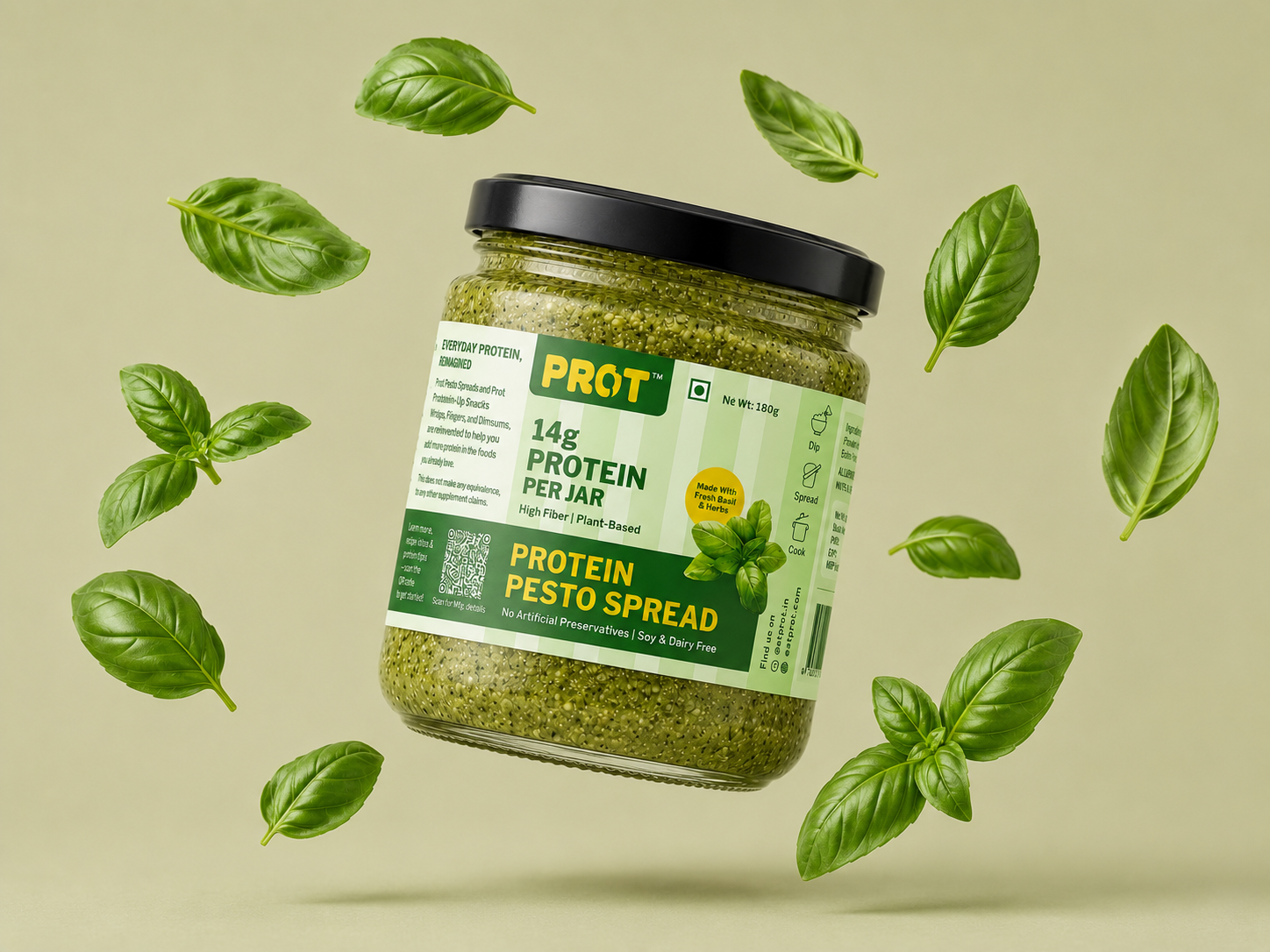 High Protein Plant-Based Pesto Spread