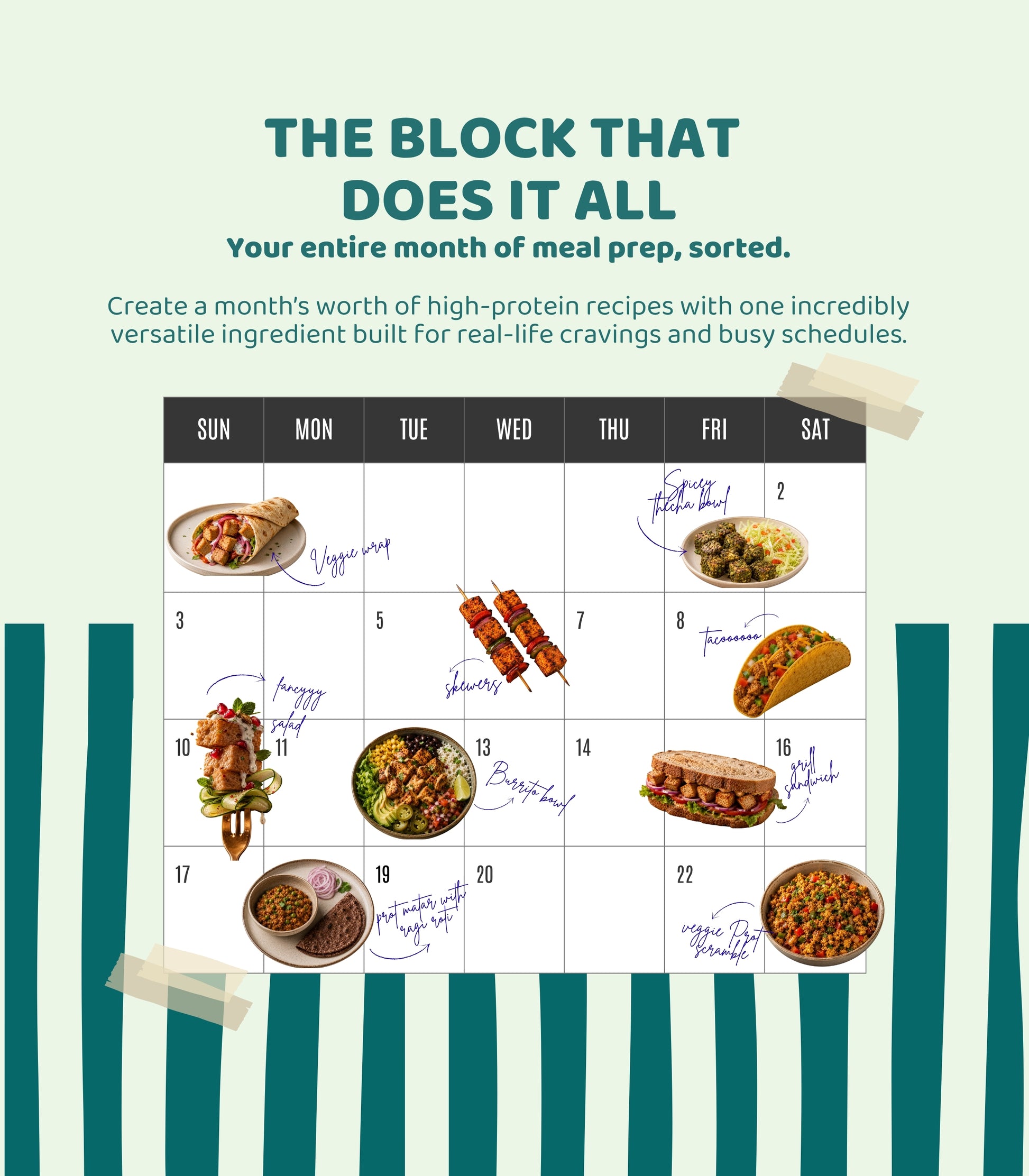 Plant-Based Protein Block for Healthy Meals