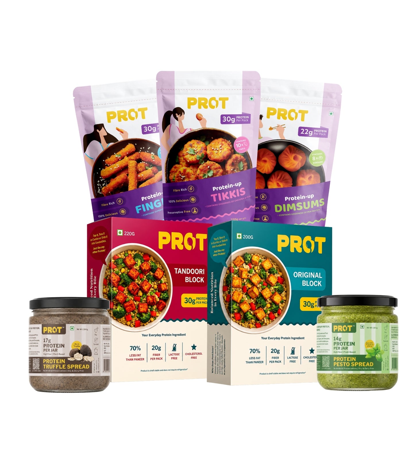 Protein Starter Pack  | Prot Block + Protein Spreads + Protein Snacking