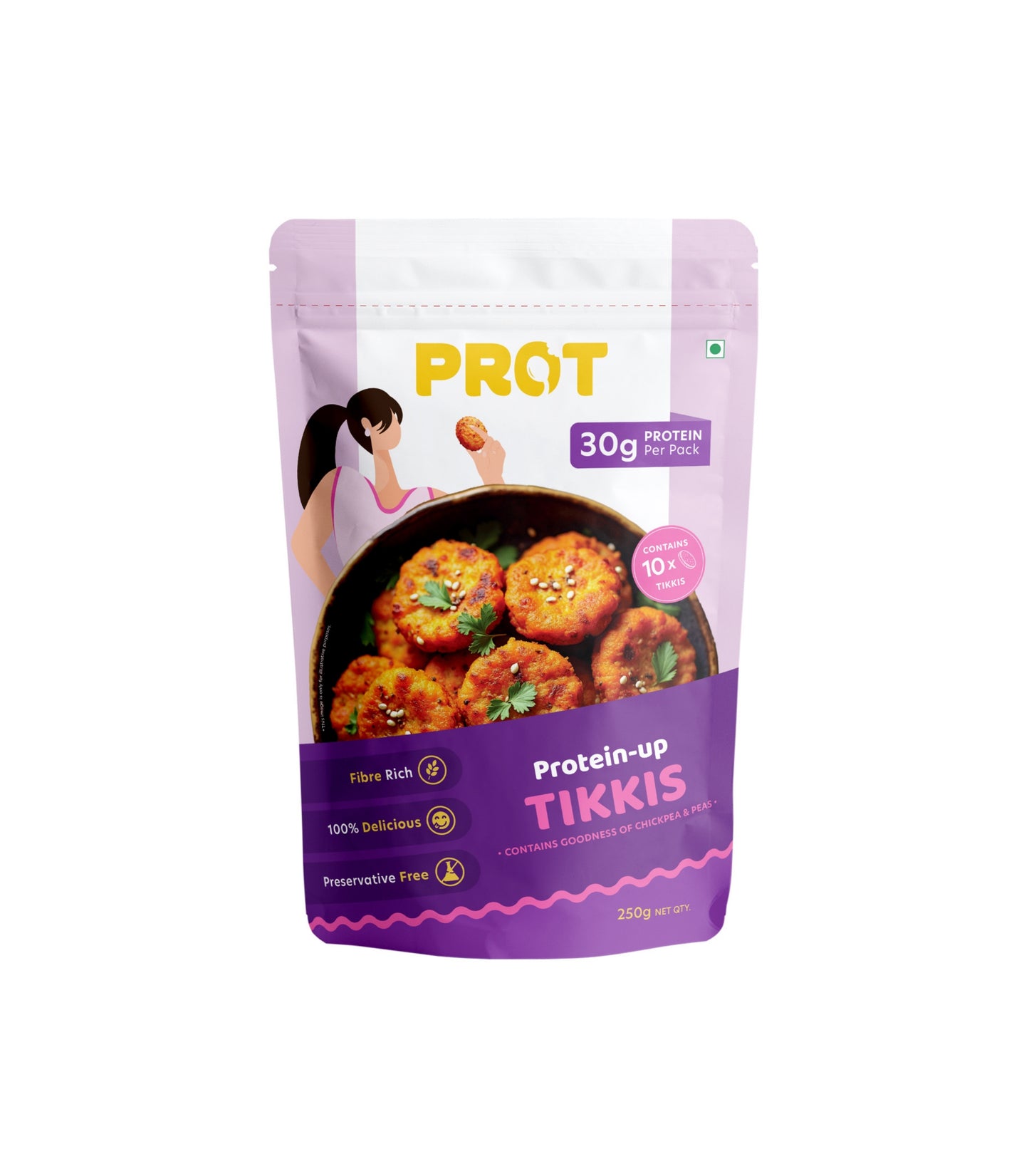 Veg Protein Tikki  | 30g Protein