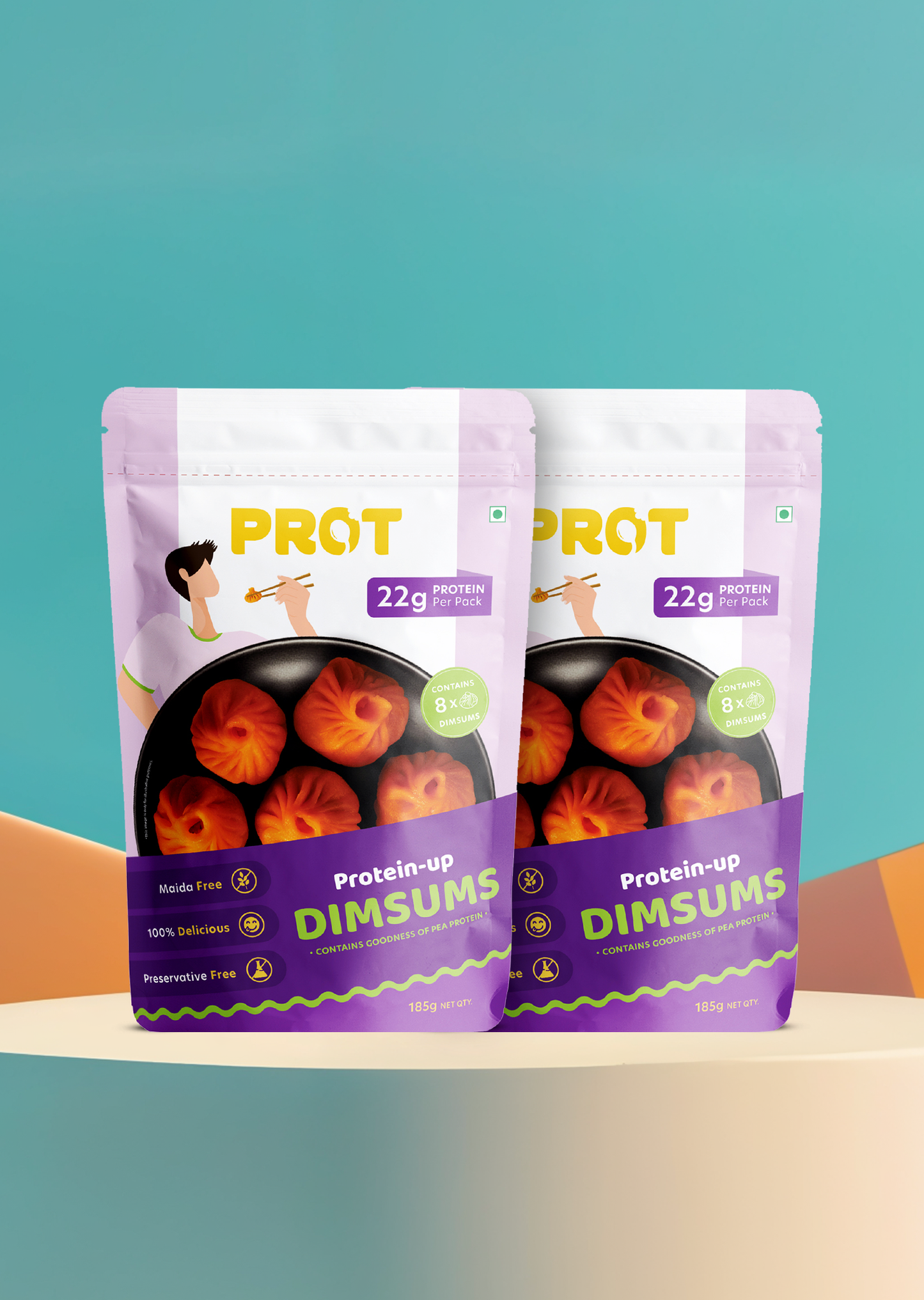 Garlic Dimsums Cravings Box  | 44g Protein - Pack of 2