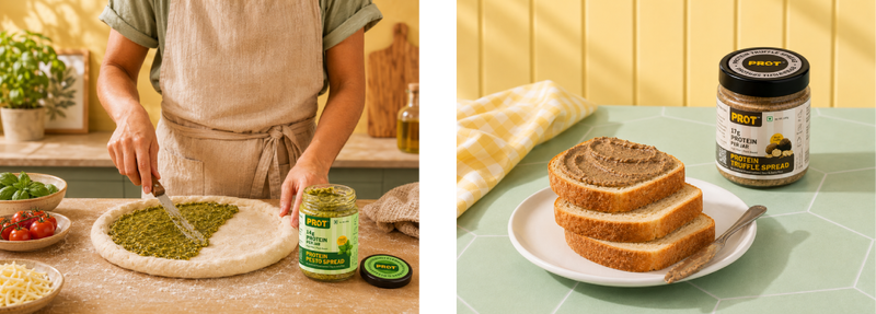 Protein Spreads Combo l Pesto & Truffle