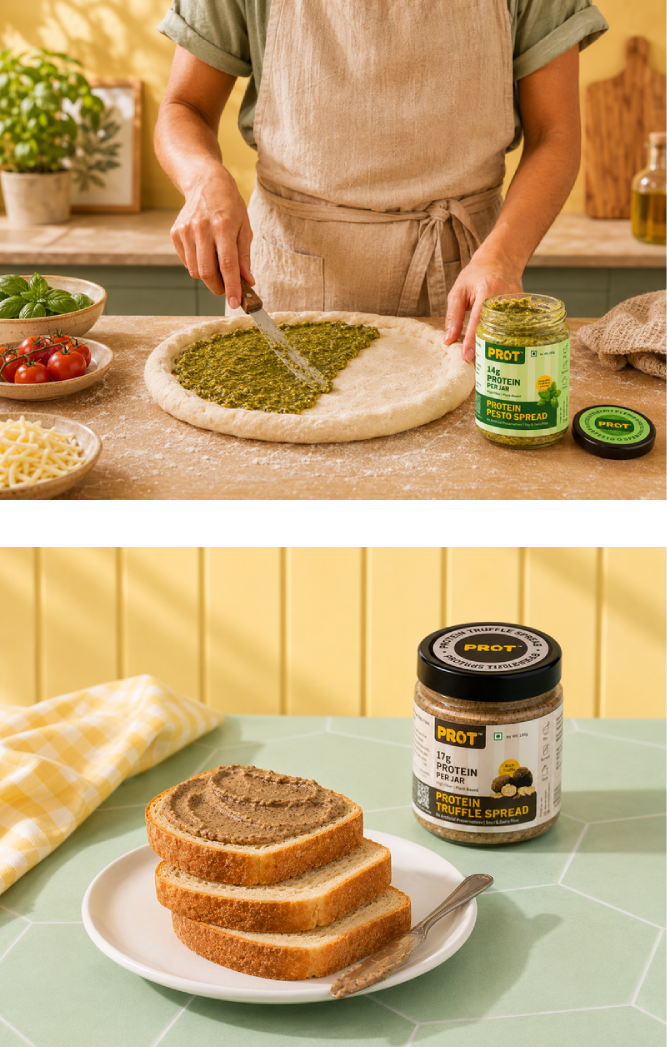 Protein Spreads Combo l Pesto & Truffle